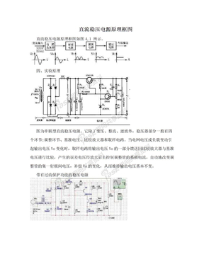 直流稳压电源原理框图