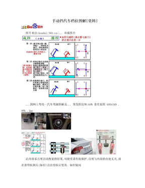 手动挡汽车档位图解[资料]