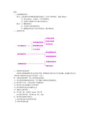 齿轮知识点