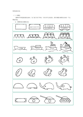 学习简笔画—分解法