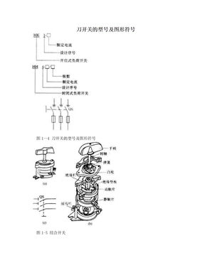 刀开关的型号及图形符号