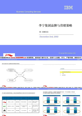 IBM李宁集团品牌与营销策略