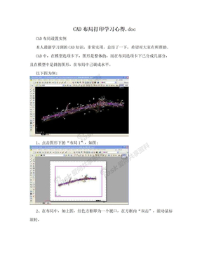 CAD布局打印学习心得.doc