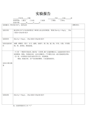 必修二实验报告