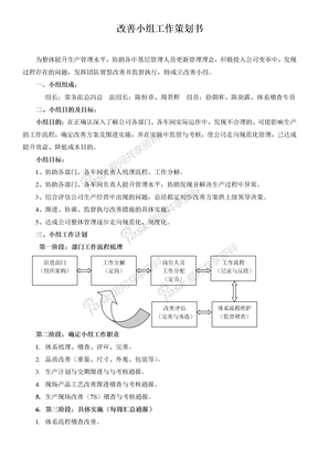 改善小组策划书1029