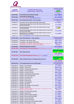 ETSI 300 392版本说明