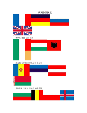 欧洲各国国旗