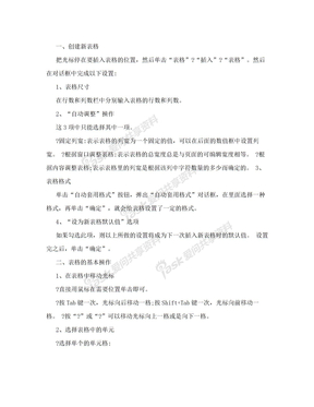 [方案]word表格怎么画