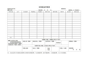 社保基金申报表