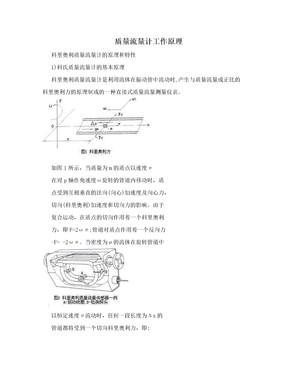 质量流量计工作原理