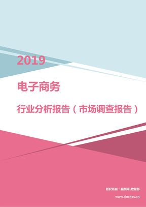 2019年电子商务行业分析报告（市场调查报告）