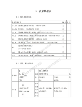 五、技术方案建议书附表