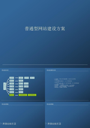 普通型网站建设方案ppt课件