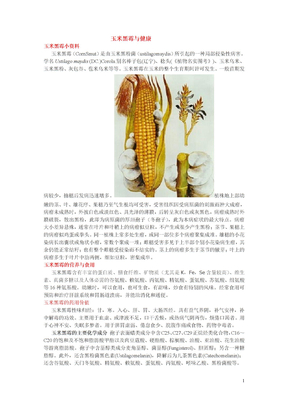 玉米养生：玉米黑霉与健康