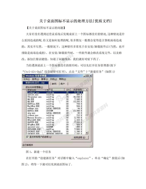 关于桌面图标不显示的处理方法[优质文档]