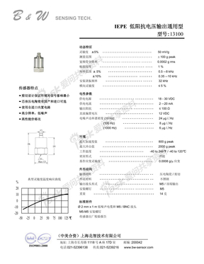 B&W13100加速度传感器