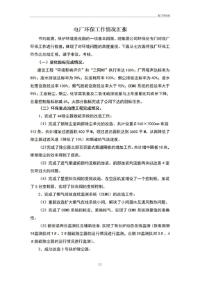 电厂环保总结