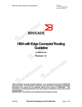 HBA_with_edge_connector_routing_guideline