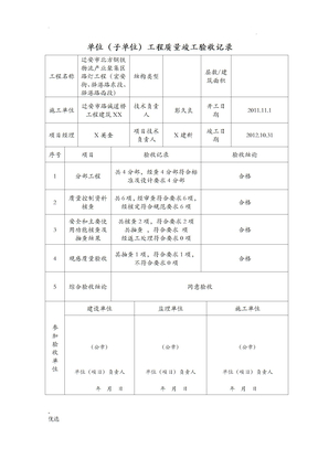 路灯工程竣工资料