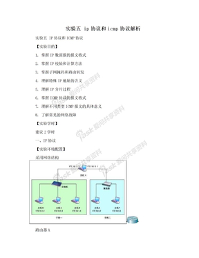 实验五  ip协议和icmp协议解析