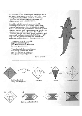 鳄鱼高级折纸方法