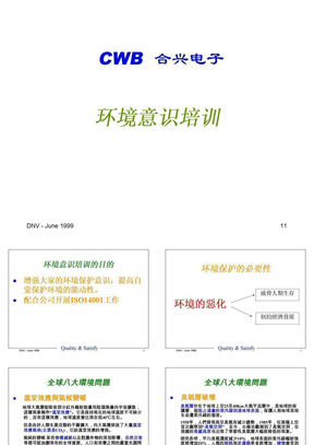 环保意识培训ppt课件