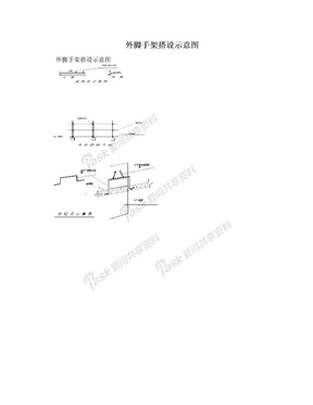 外脚手架搭设示意图