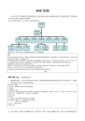 APQP实例-汽车齿轮零件-修改版