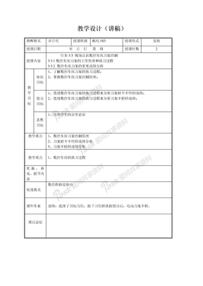 现场认识数控车床刀架原理