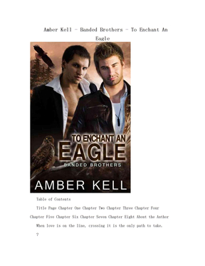 Amber Kell - Banded Brothers - To Enchant An Eagle
