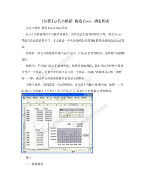 [知识]办公小绝招 构造Excel动态图表