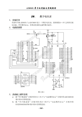 ADC0809数字电压表