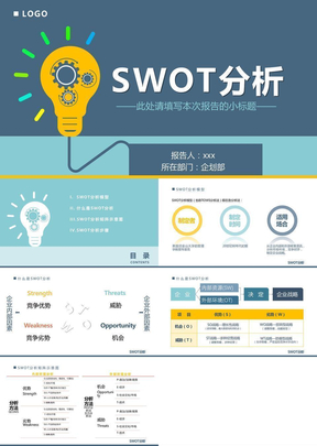 完整个人公司swot分析报告模板