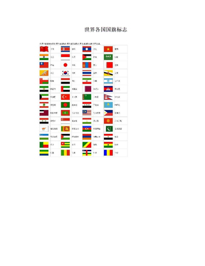 世界各国国旗标志