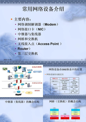 常用网络设备介绍ppt课件