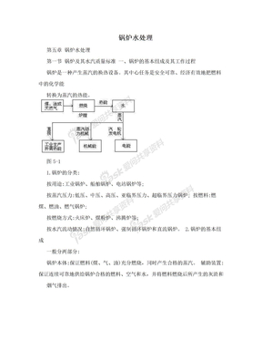 锅炉水处理