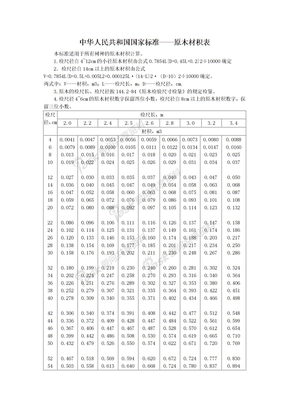 原木材积表doc