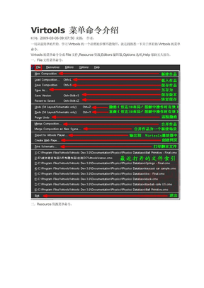 virtools 快捷键