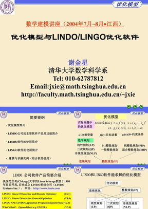 优化模型与lingo_lindo软件