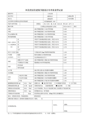 节能备案表