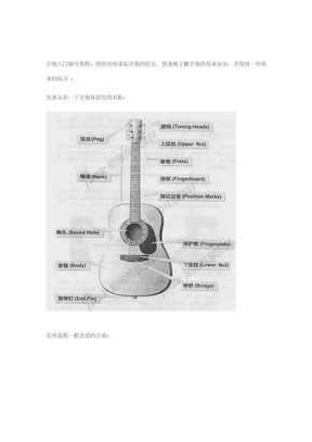 吉他入门简明教程（节选图片）