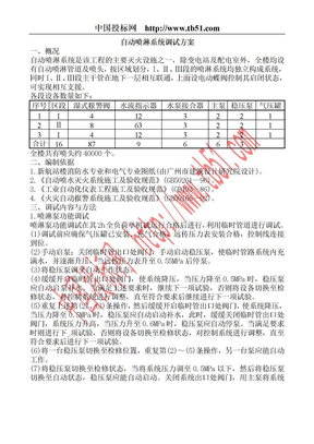 自动喷淋系统施工方案