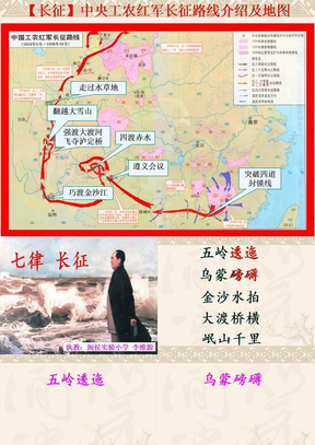 长征中央工农红军长征路线介绍及地图