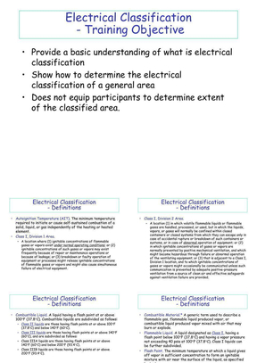 美国国家电气规范中防爆区域（电气分级）说明