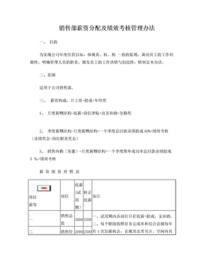 最终销售绩效方案