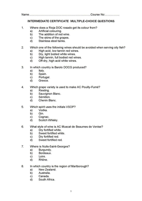 WSET 2 TEST 3