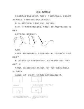 刺绣-苏绣针法