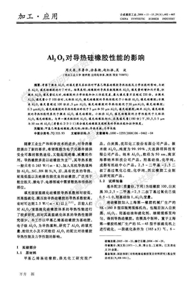 Al2O3对导热硅橡胶性能的影响