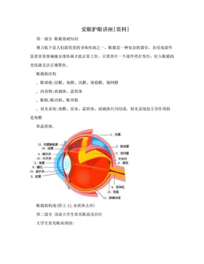 爱眼护眼讲座[资料]