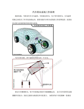 汽车转向系统工作原理